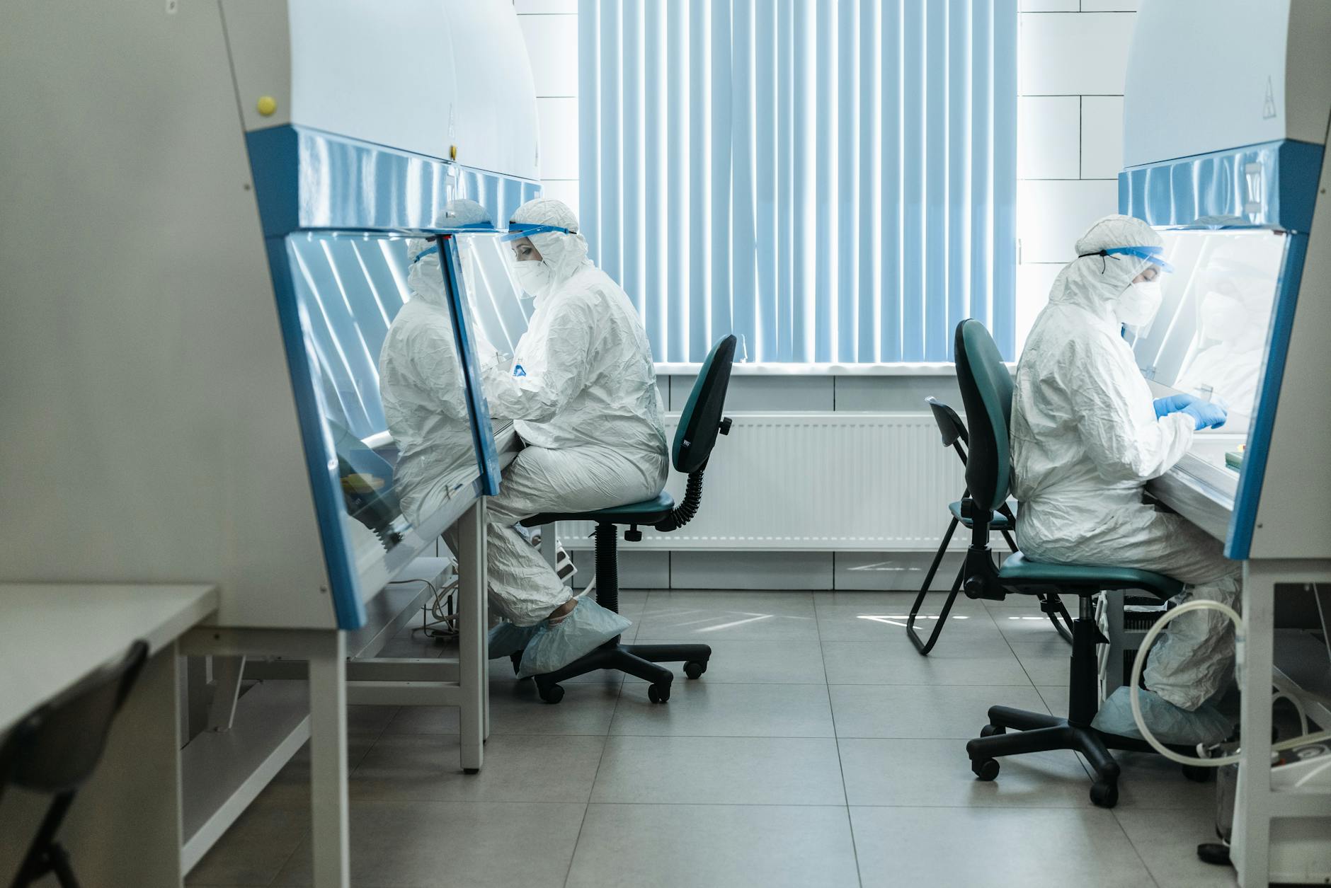 scientists inside a laboratory